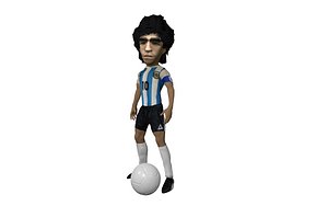 YOUNG MARADONA 1982 RIGGED 3D
