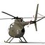 light helicopter hughes oh 3d max