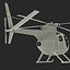 light helicopter hughes oh 3d max