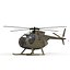light helicopter hughes oh 3d max