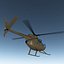light helicopter hughes oh 3d max
