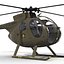 light helicopter hughes oh 3d max