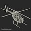 light helicopter hughes oh 3d max