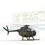 light helicopter hughes oh 3d max