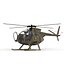 light helicopter hughes oh 3d max