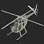 light helicopter hughes oh 3d max