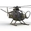 light helicopter hughes oh 3d max