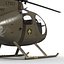 light helicopter hughes oh 3d max