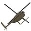 light helicopter hughes oh 3d max