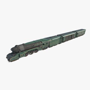 Fantasy Steampunk Train 3D