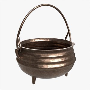 3D Cast Iron Cauldron model