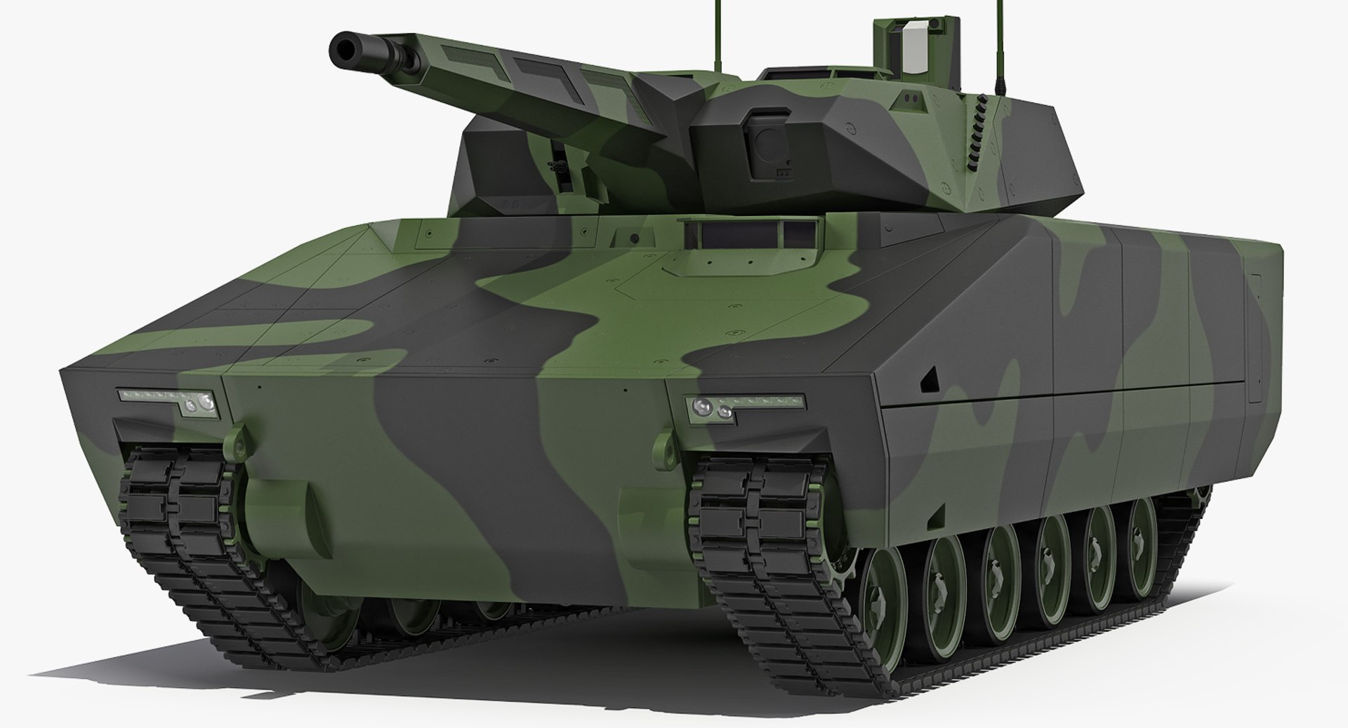 Infantry Fighting Vehicle Lynx Camo 3D model preview