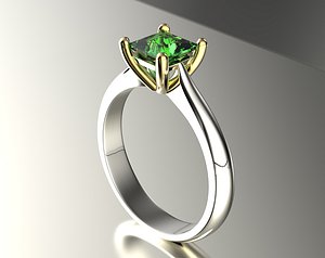 Gold engagement ring with diamond set of sizes 0067 V1