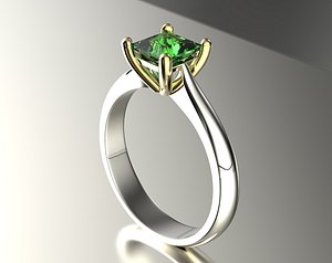 Gold engagement ring with diamond set of sizes 0067 V1