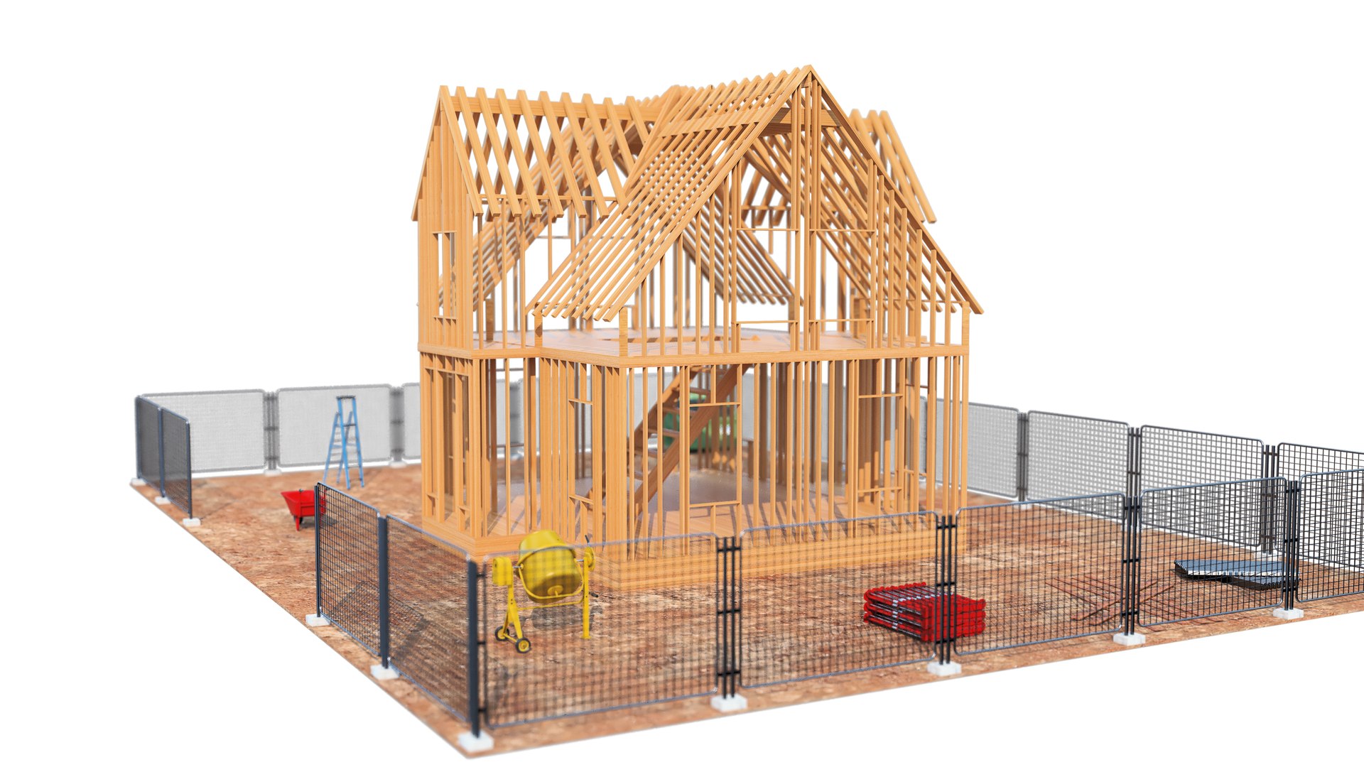3D House Construction Model - TurboSquid 2217706