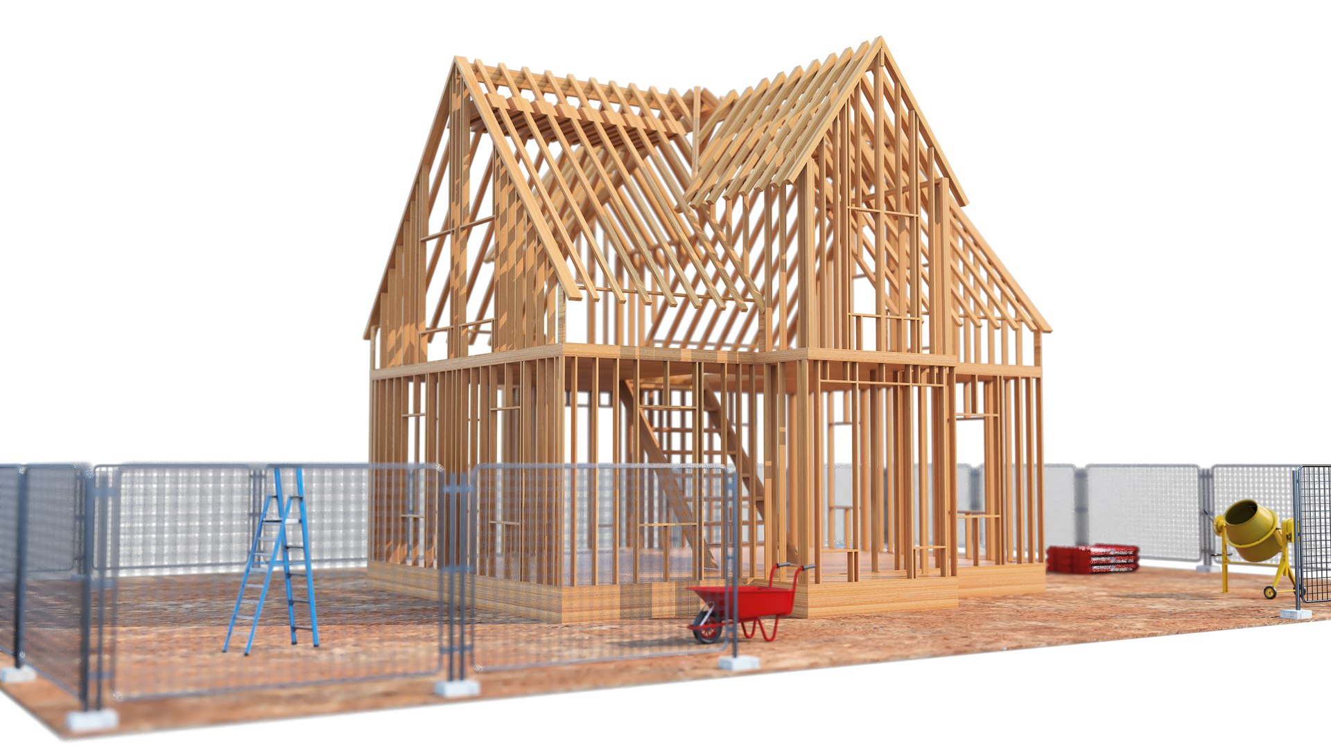 3D House Construction Model - TurboSquid 2217706