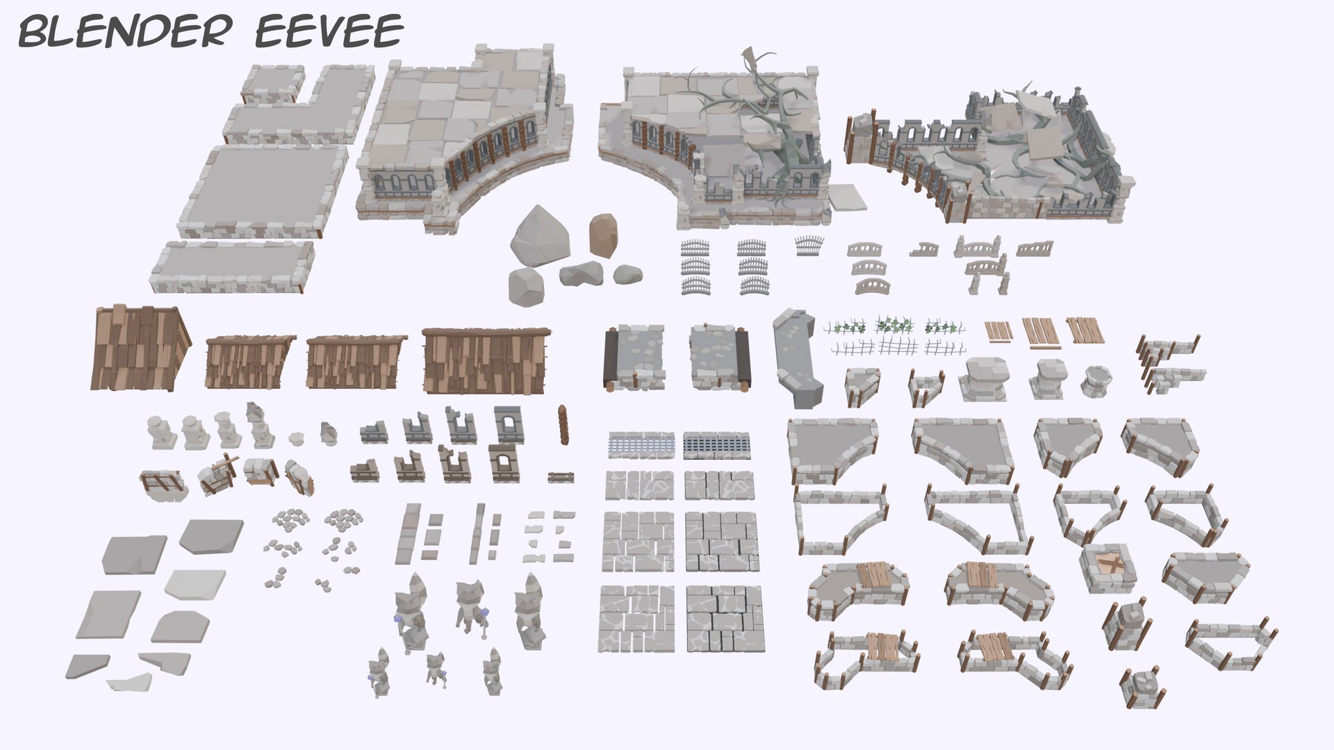 Stylized Raccoon Temple - Molel Pack Model - TurboSquid 2243773