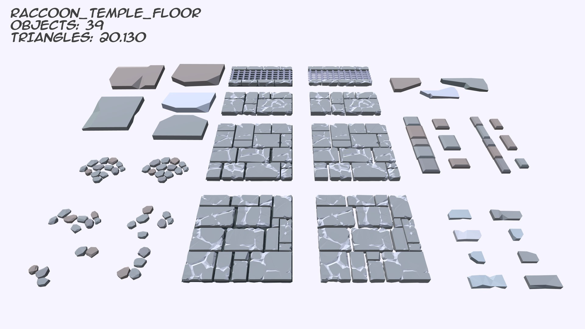 Stylized Raccoon Temple - Molel Pack Model - TurboSquid 2243773