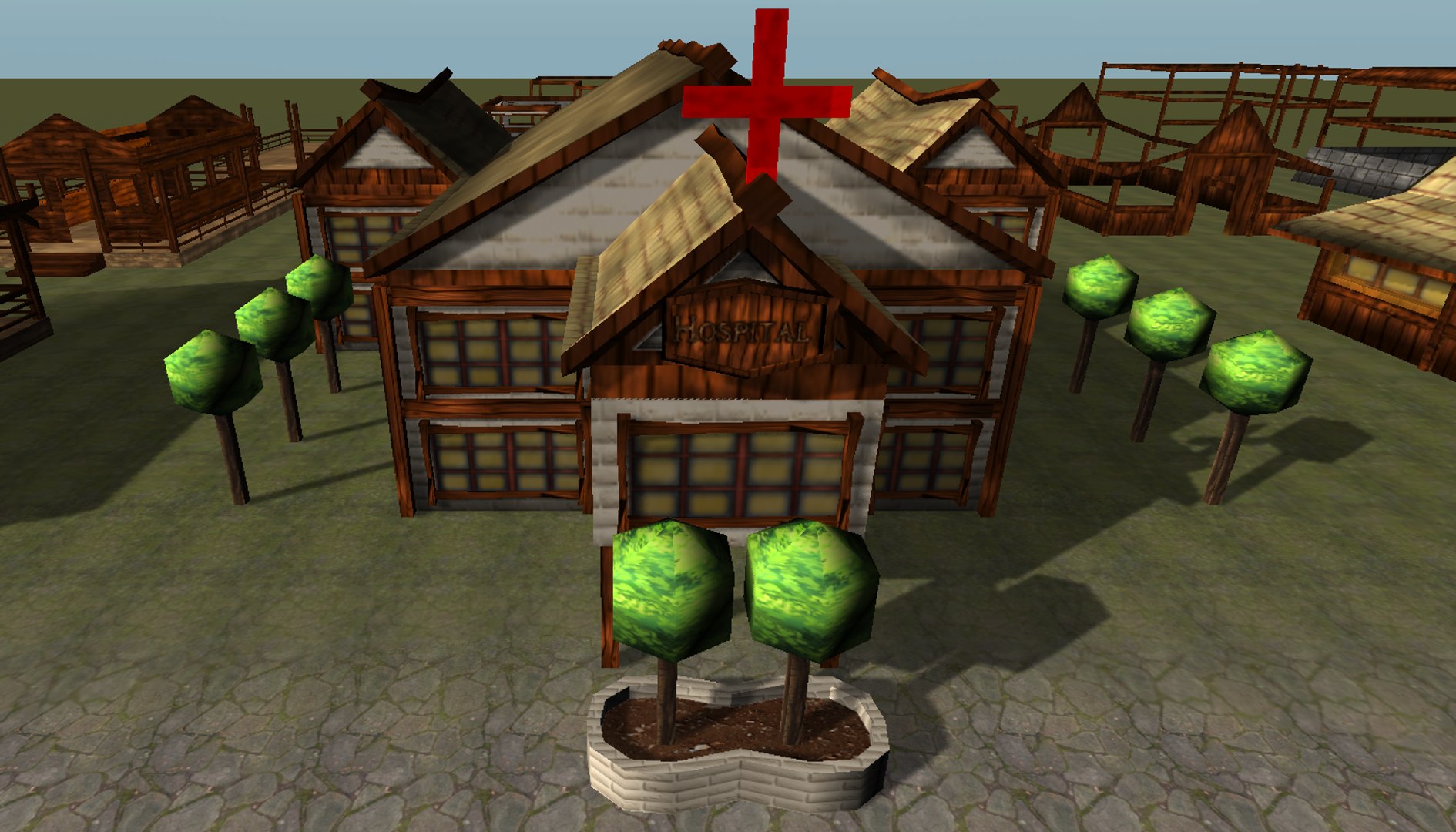 Buildings Store Magic 3d Model