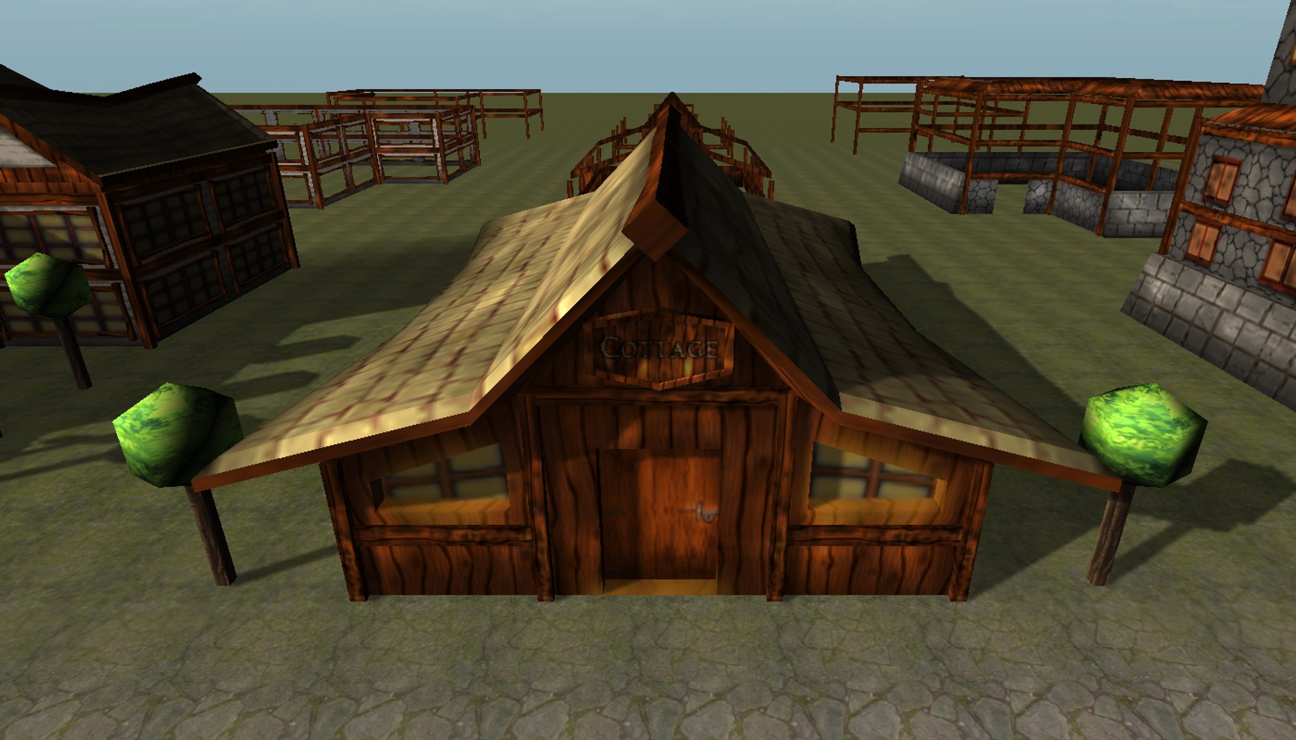 Buildings Store Magic 3d Model