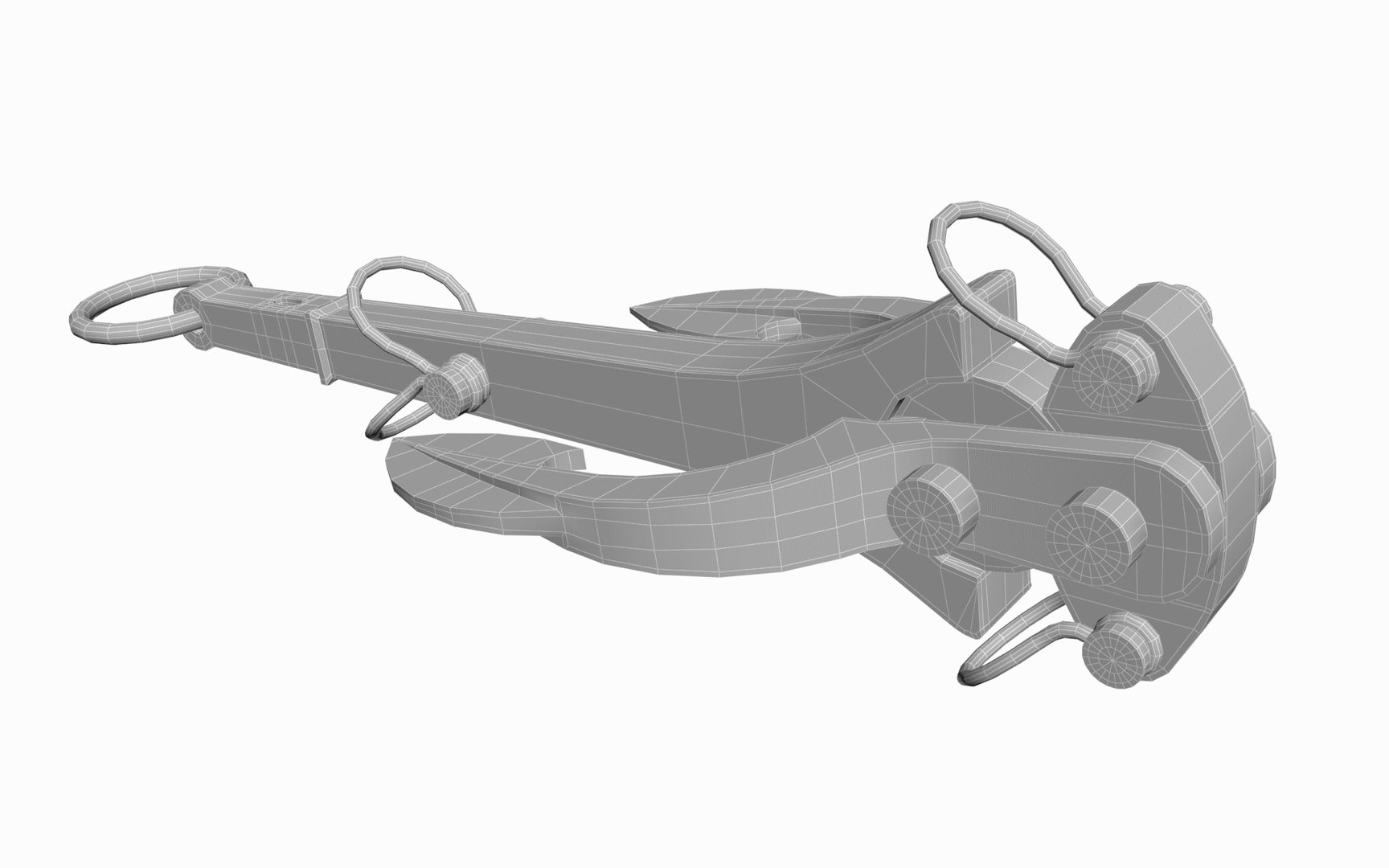 Stockless Anchor 3D Model - TurboSquid 2019176