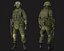 3D soldier games model