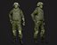3D soldier games model