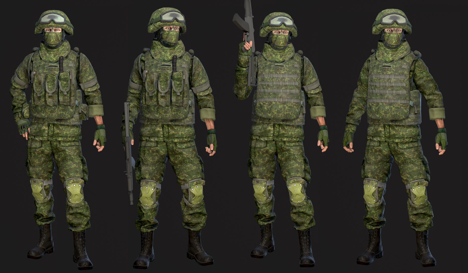 3D soldier games model - TurboSquid 1270272