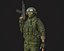 3D soldier games model