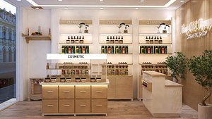 3D cosmetic shop-store model
