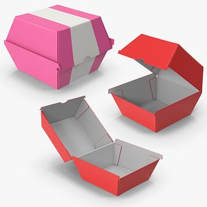 Burger Boxes 3D model