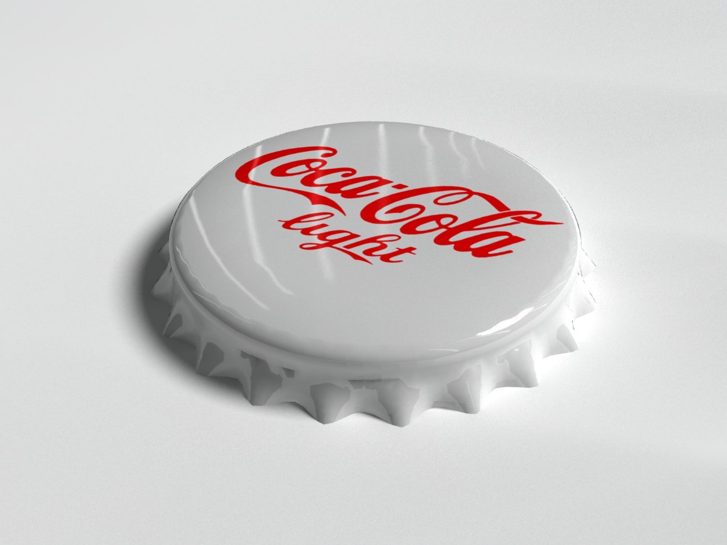 Cola Light Bottle Tin 3d Model