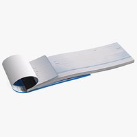 Cheque Book Torn Pages