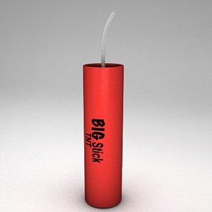 3d firecracker th july model