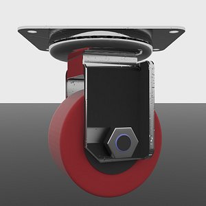 3D model caster wheel