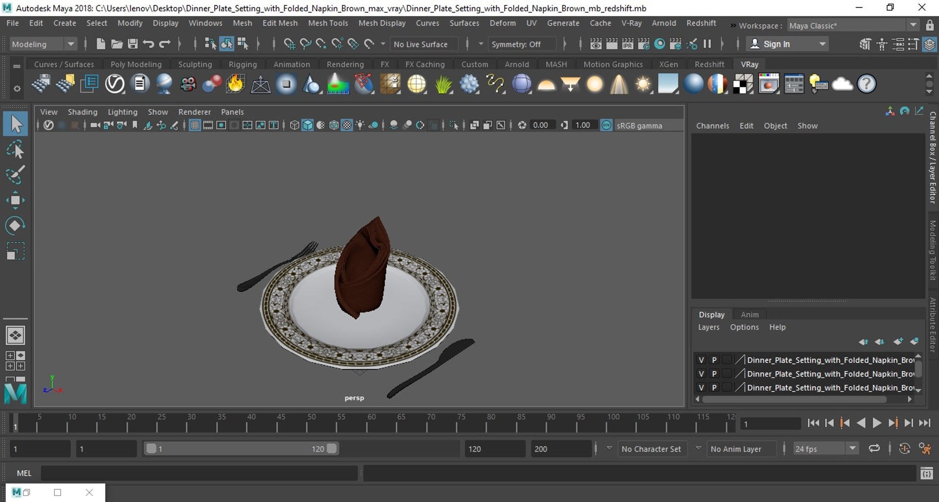 Dinner Plate Setting with Folded Napkin Brown 3D model https://p.turbosquid.com/ts-thumb/cH/p9tnV5/5L/dinner_plate_setting_with_folded_napkin_brown_1011/jpg/1745000853/1920x1080/fit_q87/974d44caf2be41708c4d3a477dd3d2982b6a1257/dinner_plate_setting_with_folded_napkin_brown_1011.jpg