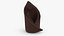 Dinner Plate Setting with Folded Napkin Brown