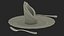 Dinner Plate Setting with Folded Napkin Brown