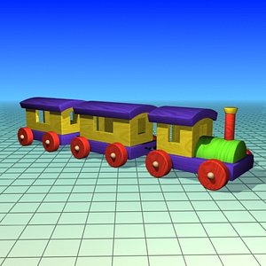 Toy Train 20 3D Model - FlatPyramid