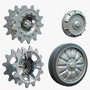 PT-76 Tank and ASU-85 Wheels Set