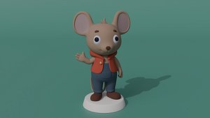 Cartoon Mouse 3D model