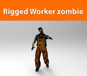 zombie worker ready 3d 3ds