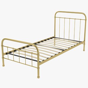 Twin XL Bed Frame 3D