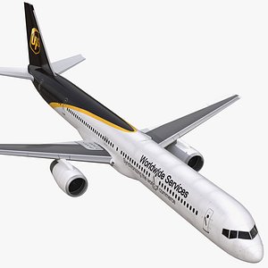 Boeing 757-300 UPS Airlines Rigged 3D Model