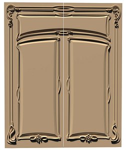 Doors with curls flowers and leaves for CNC machine