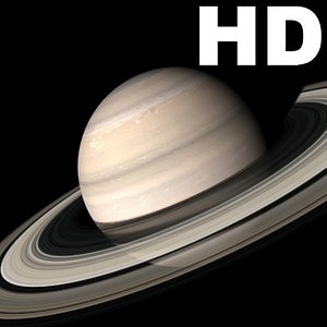 saturn incredible hd planets 3d model