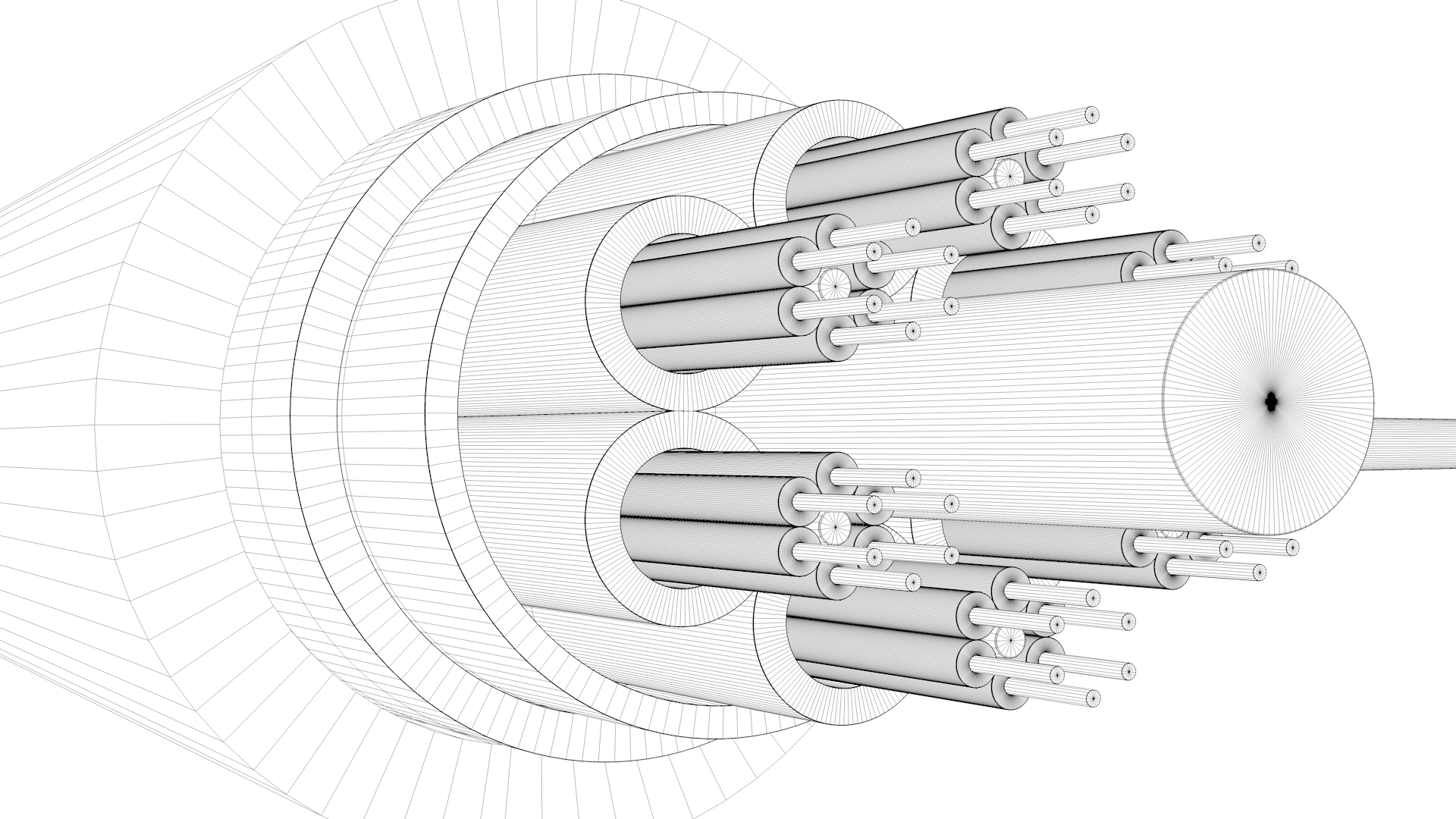 3D fiber optic cable - TurboSquid 1810744