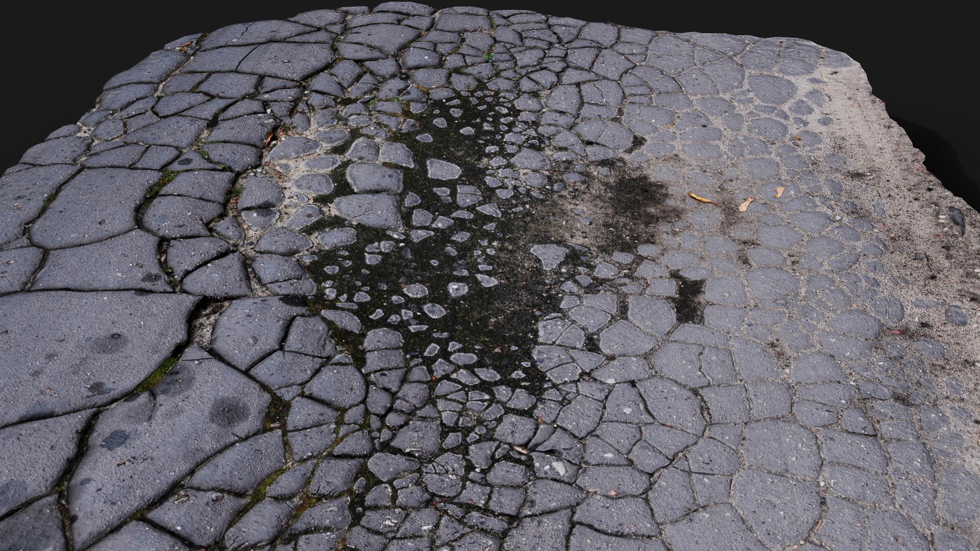 asphalt road cracked debris patch PBR photogrammetry model https://p.turbosquid.com/ts-thumb/cI/926gxl/N5/preview2/jpg/1760523481/1920x1080/fit_q87/7243093c1a5c4cd903bad6195f54226c84a95914/preview2.jpg