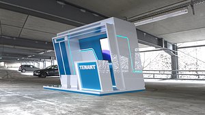 Exhibition Booth Stand Stall Trade Show 3D model 3x2 3D model