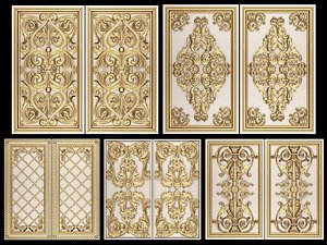Backgammon Set Collection 02 3D